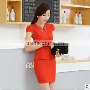 F20043A Newest Korea Style Lady V Neck Dress Wear Bodycon Elegant Women Dress thumbnail-4