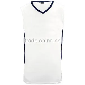 Plain White Basketball Jersey thumbnail-1
