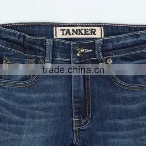 Boys Light Blue OEM/Wholesale HIGH-END100% Cotton Jeans Kids Fashion Denim Jean thumbnail-3