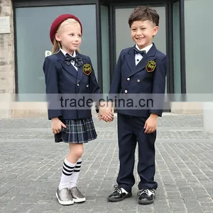 High End Plain Nice Design Logo Plate School Uniforms for Kindergarten Wholesale thumbnail-5