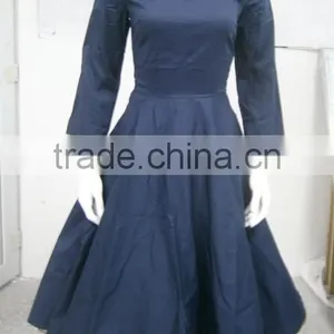 Vintage 1950's Rockabilly Swing Dress Vintage 50s Rockabilly Dress thumbnail-1