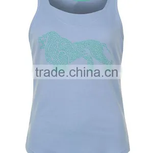Animal Beading Design Sleeveless With Women Tank Top thumbnail-1