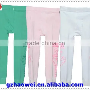 Plain Color Printed Kids Cotton Dance Tights thumbnail-5