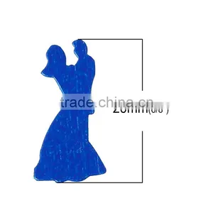 PVC Confetti Party Decoration Wedding Bride and Groom At Random thumbnail-2