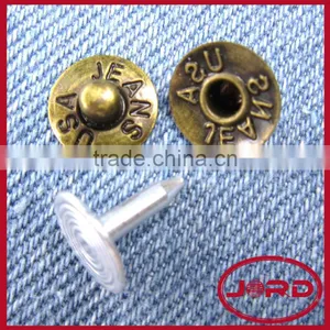Fashion Custom Made Metal Denim Jeans Button Rivet thumbnail-1