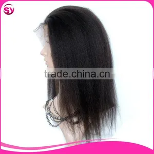 High Quality Body Wave Natural Black Brazilian Human Hair Lace Front Wig thumbnail-3