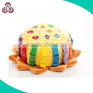 Kids Funny Fabric Musical Farmyard Cube Toy With Squeak Inside thumbnail-4