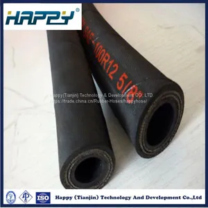 R12 Four Wire Spiral Oil Hydraulic Rubber Hose thumbnail-5