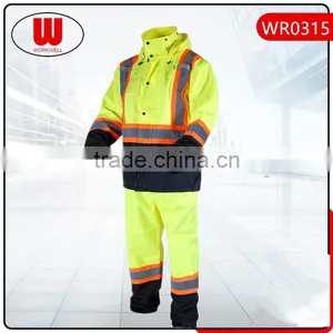 Hi Vis Waterproof Rain Jacket thumbnail-1