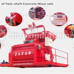 JS750 Forced Dual-axial Compulsory Concrete Mixer thumbnail-1