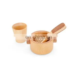 Early Educational Montessori Material Nature Wooden Toys Food And Kitchen Tools Blocks Sets For Kids thumbnail-6