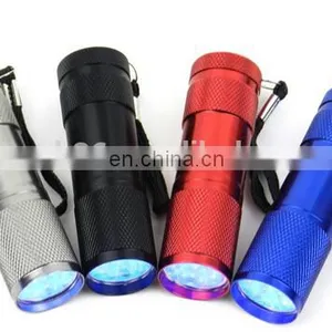 Aluminum Alloy Material 9UV Led Flashlight 395nm UV Led Torch thumbnail-1