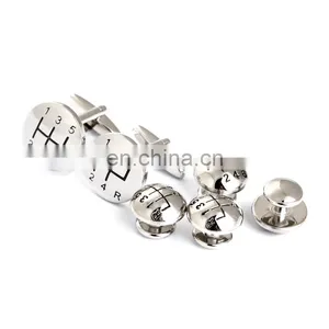 Men's Shirt Cufflink Studs Car Stalls Design Gift Cufflinks thumbnail-1