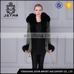 Modern Design Short Mink Coat Winter Black Fur Coat With Fur Hood thumbnail-2