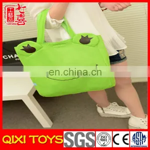 Foldable Plush Frog Shopping Tote Bag thumbnail-1
