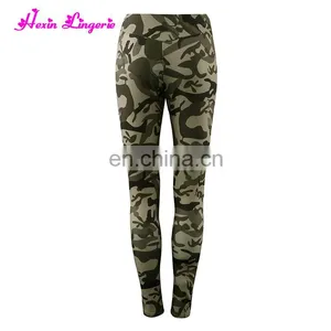 Custom Fashion Seamless Sports Printed Camouflage Yoga Pants Saxy Girl thumbnail-5