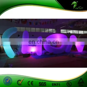 ABC Customized Design Inflatable Letter Balloon Color Change LED Lighting Trade Show Ball Birthday Party Display thumbnail-4