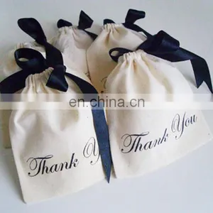 Factory Directly Wholesale Cotton Fabric Drawstring Bag Custom Cotton Drawstring Bag Eco-friendly Fabric Bag Wholesale thumbnail-1