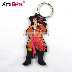 2d Custom Shaped Pvc Soft Rubber Keychains thumbnail-1