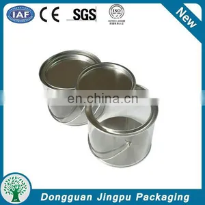 Customized Round Clear Paint Can With Tin Lid thumbnail-3
