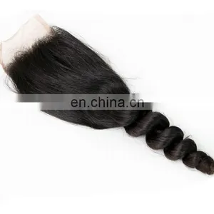 Fast Shipping Raw Brazilian Hair Loose Wave Brazilian Hair Closure thumbnail-3