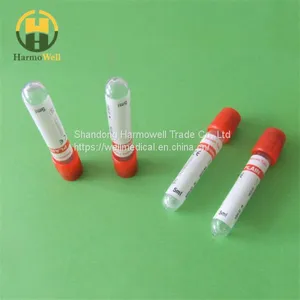 Red Cap Test Color Glass Vacuum Blood Sample Collection Tube thumbnail-1