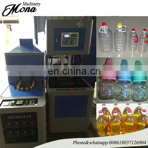 2 Cavity Semi Automatic 500ml/3L Pet Bottle Blowing Machine Price thumbnail-1