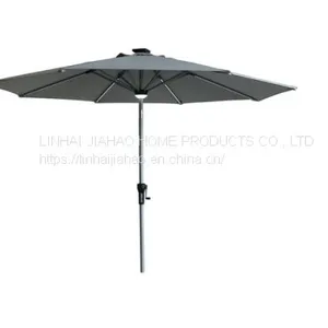 270-8 Market Umbrella With LED Straight Light and Center Lamp Light thumbnail-1