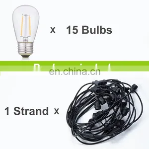 S14 10m Holiday Lighting Edison Bulb Outdoor Indoor Waterproof Led String Light thumbnail-7