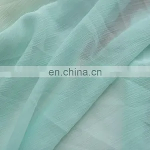 High Quality Plain Crepe Polyester Crinkle Chiffon Fabric Garment Fabricfor Dress thumbnail-2