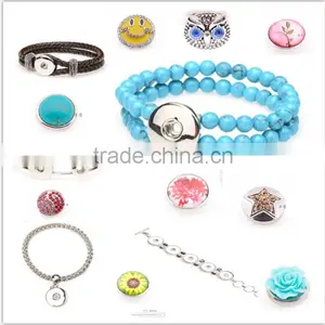 New 316L Stainless Steel Bangle Snap Button Bracelet for Wholesale thumbnail-6