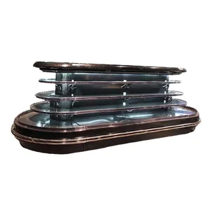 Supermarket Chest Freezer Combined Island Freezer Horizontal Display Freezer Sold in UK thumbnail-4