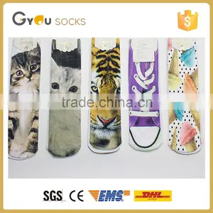 3D Animals Pattern Men High Quality Cotton Casual Socks thumbnail-1
