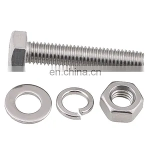 ISO4017 DIN933 Hexagon Bolt Stainless Steel A2-70 A4 -70 B8 B8M Hex Bolt thumbnail-4