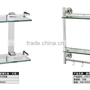 Wesda High Quality Tempered Wall Bathroom Glass Shelves C004 thumbnail-6
