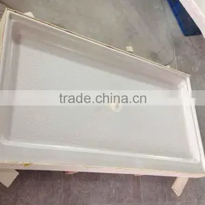 Hotel Bathroom Cultured Marble Shower Pan, Shower Base, Shower Tray thumbnail-3