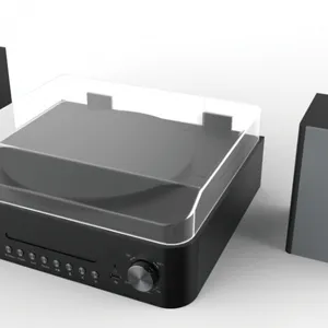 Stylish Turntable CD USB Player DAB Radio With WiFi Radio thumbnail-1
