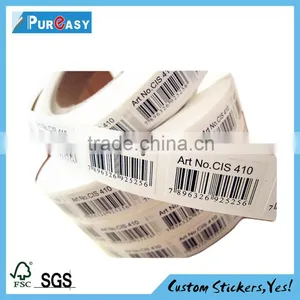 Custom Waterproof Barcode Labels thumbnail-1