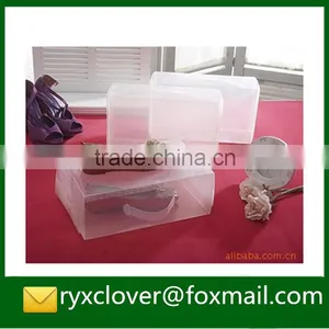 Clear PVC/PP Plastic Shoe Packaging Box With Handle thumbnail-1