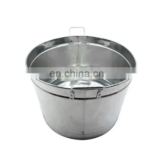 Top Sale Metal Manufacturer Branded Logo Modern Premium Giveaway Custom Galvanized Ice Buckets Parties thumbnail-5