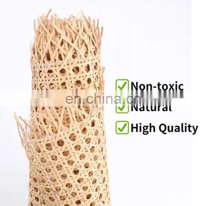 Professional Eco-Friendly Best Quality Rattan Cane Roll Hexagon Natural Rattan Cane Webbing Rattan Webbing Cane With Low Price thumbnail-3