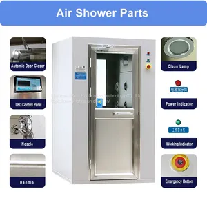 MRJH Manufacturer Explosion-Proof 201 304 Stainless Steel Air Shower for Clean Room Entrance Air Shower thumbnail-5