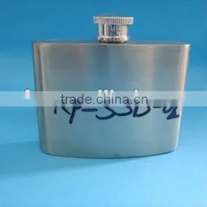 New Stainless Steel Debossed Logo Hip Flask thumbnail-1