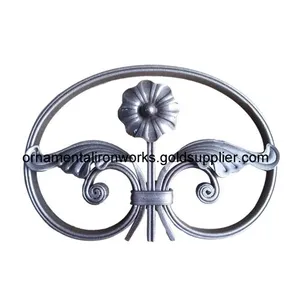 Wrought Iron Roses Luxury Decorative Steel for Metal Stair thumbnail-2