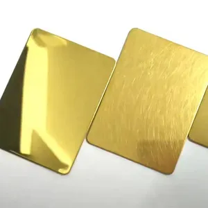 Golden Color SS 316 Design Stainless Steel Sheet With Different Colors for Food Package thumbnail-4