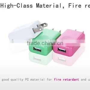 Single Usb to Wall Charger Home AC Charger US Adapter for Samsung Iphone thumbnail-6