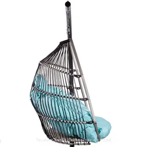 Outdoor Durable Rattan Swing Hanging Egg Chair With Cushion thumbnail-3