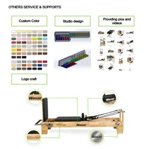 Body Pilates Reformer Set Balanced Professional Yoga Fitness Wood Pilates Machine Bed Chair Equipment for Home Workout thumbnail-4