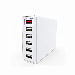 Fashionable QC2.0 USB Charger Desktop Rapid Station Charging For All Phone thumbnail-1