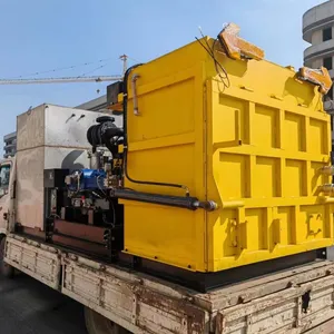 132kw 160Mpa Ultra High Pressure Water Jet Pump Road Mark Removal Machine Rubber Remove System thumbnail-1
